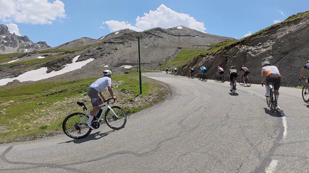 Col du Galibier climb, Horsham Cycling.